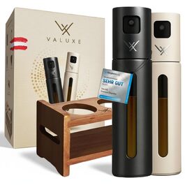 Набір розпилювачів для олії та оцту VALUXE (2 шт) з UV-нержавіючої сталі з фільтром, чорний та кремовий