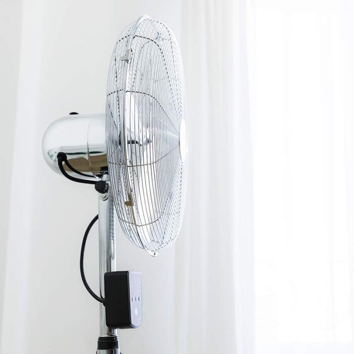 Вентилятор підлоговий Cecotec EnergySilence 80W, 30 см, дерев'яний штатив, регульована висота до 90 см, 3 швидкості (1600 Woody Smart)