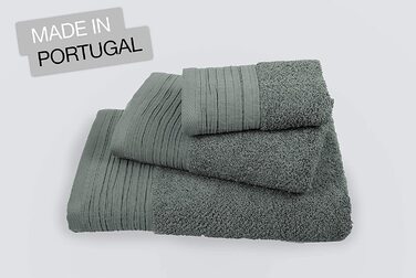 Рушник для душу Jilda-Tex Premium, 100% бавовна, махровий, зелений, 70x140 см, 2 шт, лляна текстура