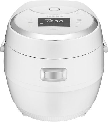 Мультирісварка та пароварка Cuckoo CR-1020F, 1.8 л, 890 Вт, 14 програм, таймер, функція автоочищення, біла