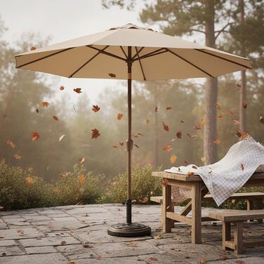 Підставка для парасольок Relaxdays Sonnenschirm Vintage, Ø 45 см, чорний/бронзовий, для стрижнів 34-48 мм