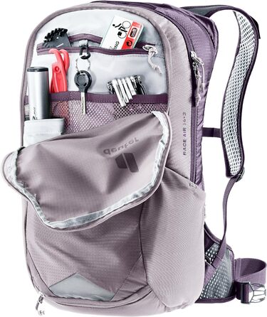 Велосипедний рюкзак Deuter Race Air 14+3 л, лаванда-фіолетовий