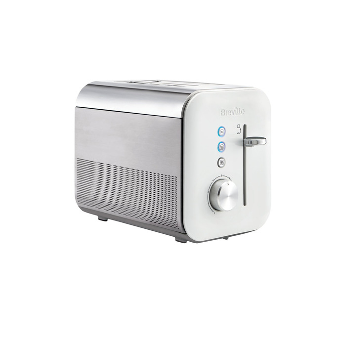 Тостер Breville VTT676 для 2 скибок, білий – глянцева колекція, регулювання ступеня підсмажування