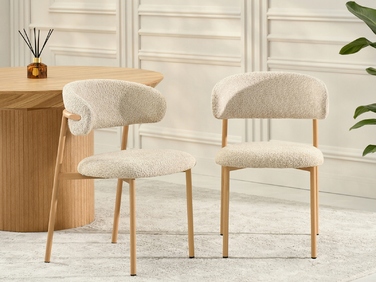 Стілець Mebel-Partner, тканина, бежевий, 1 шт.