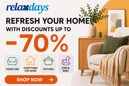 Relaxdays — renovate your home with discounts up to -70 %