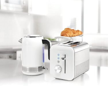 Тостер Breville VTT676 для 2 скибок, білий – глянцева колекція, регулювання ступеня підсмажування
