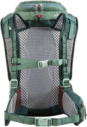Рюкзак для туризму Tatonka Hike Pack 22, 22 л, з вентиляцією спини та дощовиком, салатовий