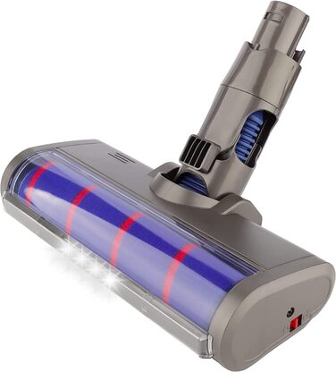 М'яка насадка-щітка для підлоги з валиками для пилососів Dyson V6, DC58, DC59, DC61, DC62, DC74, аксесуар для акумуляторного пилососа