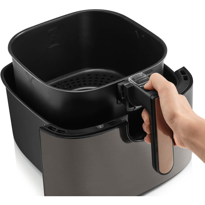 Фритюрниця Arzum Airtasty AR2074-B з великим об'ємом, без олії, здорове смаження, цифрова панель, 8 програм, налаштування часу та температури, колір мідний