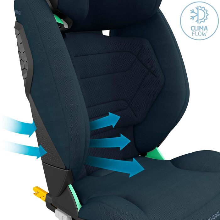 Дитяче автокрісло Maxi-Cosi RodiFix Pro² i-Size (100–150 см, 3.5–12 років), ISOFIX, ClimaFlow, G-CELL, Authentic Blue