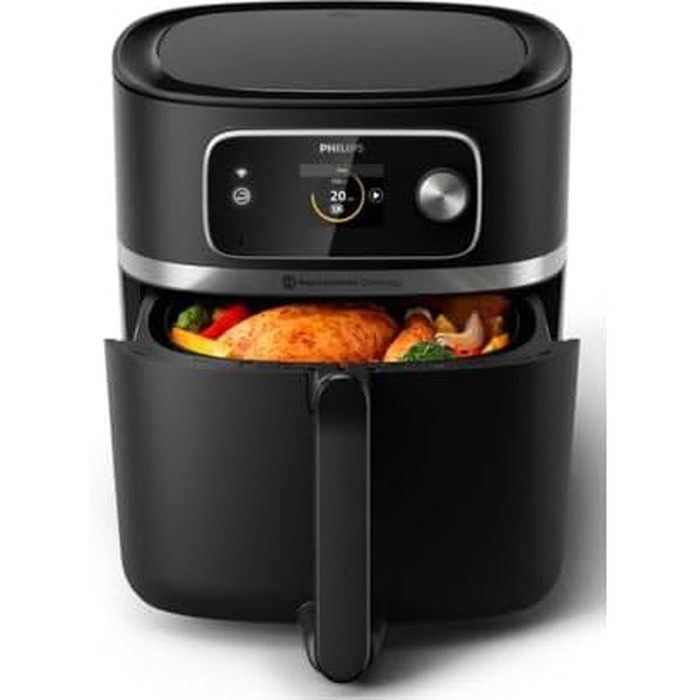 Аерофритюрниця Philips Airfryer Combi XXL HD9880/90 чорна, мультипіч з гарячим повітрям