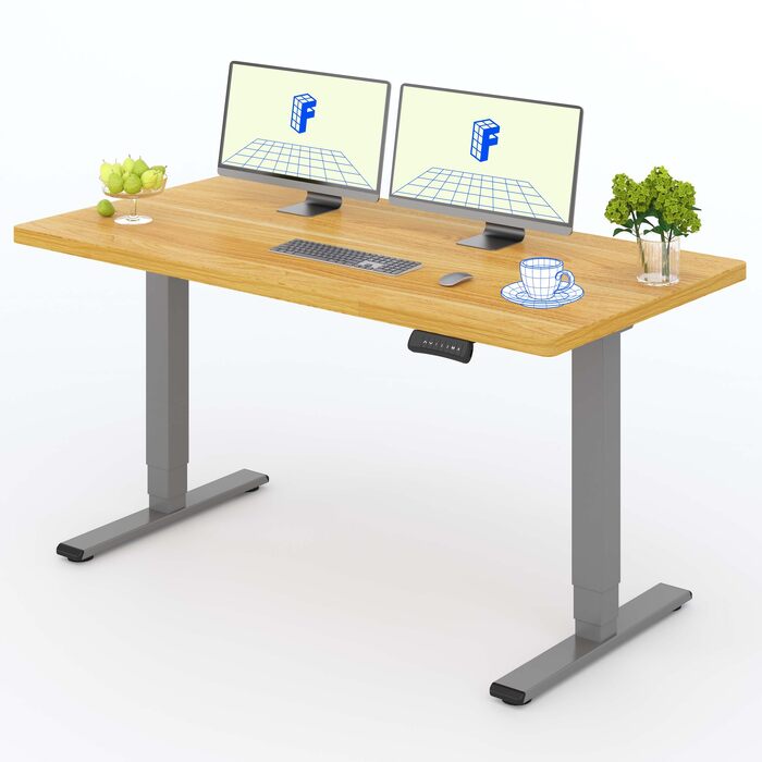 Електричний регульований стіл FLEXISPOT 180x80 см, білий/білий, вантажопідйомність 160 кг, стільниця з цільної плити