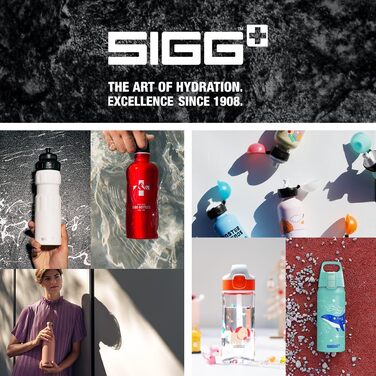 Спортивна алюмінієва пляшка для води SIGG WMB ONE, герметична, підходить для газованих напоїв, BPA-free, чорна, 0.75 л