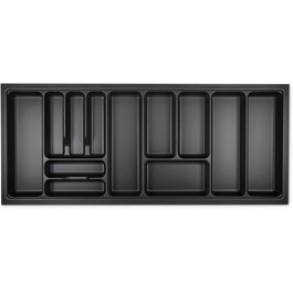Лоток для столових приборів KÖNIG, лавовий сірий, перлова структура, для SO-Box, Blum Tandembox, ModernBox, ширина корпусу 1200 мм (1119x473 мм)