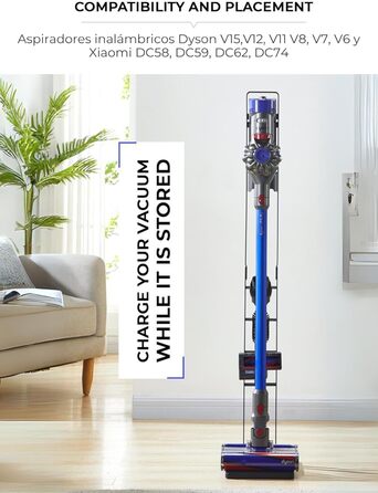 Підставка для акумуляторного пилососа Dyson V15, V12, V11, V10, V8, V7, V6 | Тримач для пилососа Dyson DC58, DC59, DC62, DC74 | Органайзер MORANGO S5976
