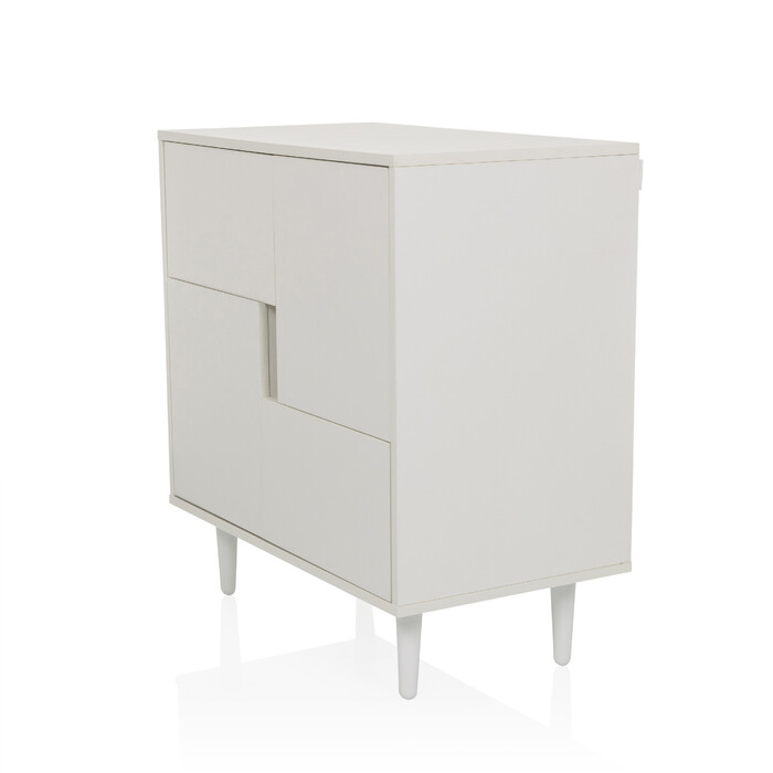 Сервант / комод LYKKJA 77x39,5x72 см 2 шухляди 2 двері білий hjh LIVING