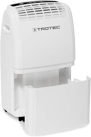 Електричний осушувач повітря Trotec TTK 75 E – продуктивність 20 л/день – площа 45 м² / 110 м³ – автоматичне вимкнення