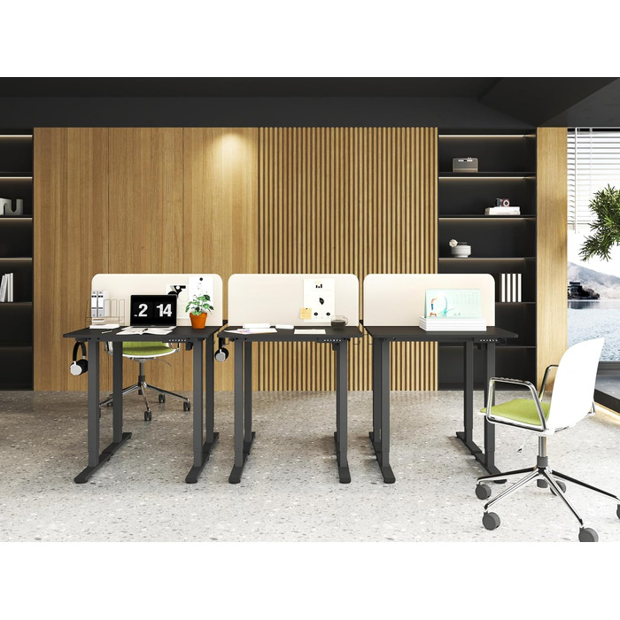Регульований по висоті письмовий стіл MiniDesk, чорний (73–118 см)