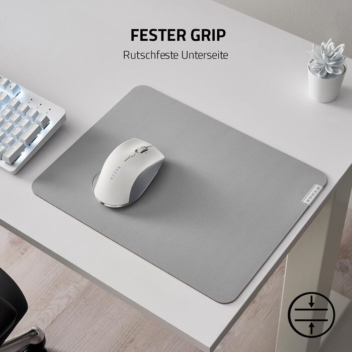 Ігровий килимок для миші Razer Pro Glide (сірий) — м'який килимок для офісу та продуктивності, мікротканина, протиковзаючий гумовий основу, 940 x 410 x 3 мм