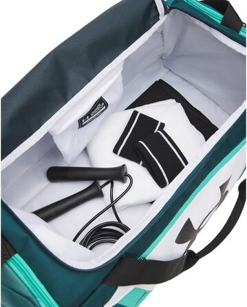 Спортивна сумка Under Armour UA Undeniable 5.0 Holdall, біла/зелена/чорна, розмір S