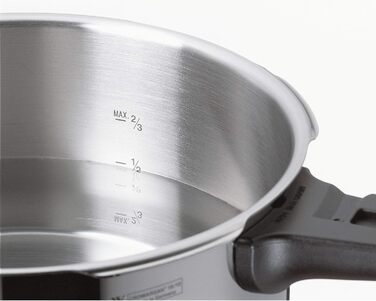 Набір швидковарки WMF Perfect Induktion 2 шт (4.5л + 3л) Cromargan нержавіюча сталь, 2 рівні потужності
