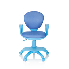 Дитячий стілець / дитячий письмовий стілець KID COLOUR тканина синій hjh OFFICE