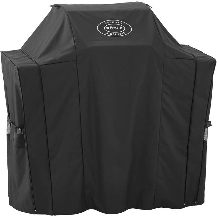 Захисний чохол RÖSLE для гриля BBQ-Station VIDERO G2/G2-S, водонепроникний поліестер з PU-покриттям, блискавка, чорний