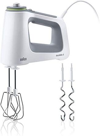 Міксер ручний Braun MultiMix 5 HM51.00WH білий, 750 Вт, 9 швидкостей, нержавіюча сталь