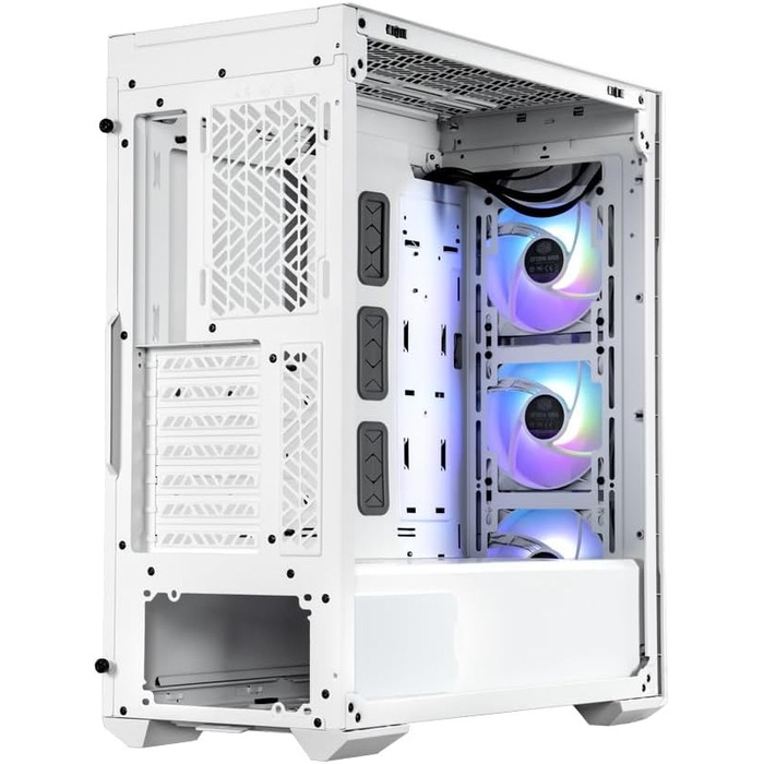 Корпус Cooler Master MasterBox TD500 Mesh V2 білий, E-ATX, мід-тауер, 3x120 мм ARGB вентилятори, знімна кришка, бічна панель із загартованого скла, USB Type-C 10 Гбіт/с