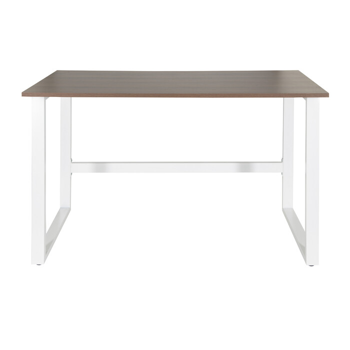 Письмовий стіл / Комп'ютерний стіл WORKSPACE LIGHT I 120 x 60 см, горіх / білий, hjh OFFICE