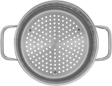 Набір каструль WMF Compact Cuisine 4 предмети для індукції з кришками, нержавіюча сталь Cromargan, з внутрішньою шкалою