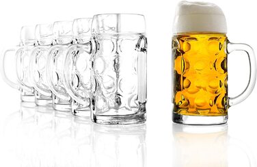 Набір пивних кружок Stölzle Lausitz ISAR, 6 шт., 0.3 л, Soda Lime скло, придатні для миття в посудомийній машині
