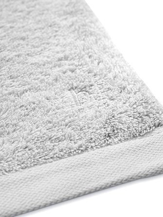 Рушники herzbach home Premium 50x100 см, 4 шт, сріблясто-сірі – м'які, високоякісні, натуральна бавовна, підвищена поглинання