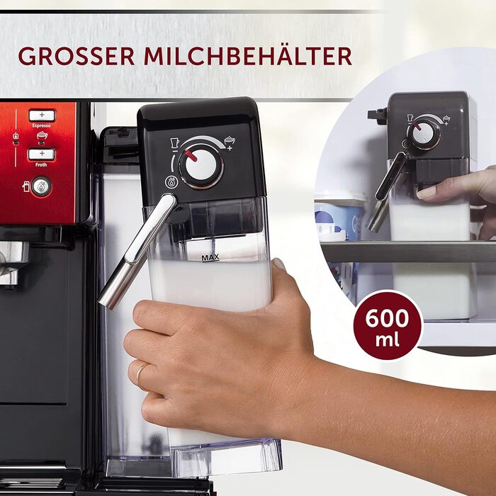 Кавомашина Breville Prima Latte II: Еспресо та капучино, 15 бар, червоний (VCF109X)
