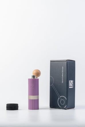 Кавомолка ручна 1Zpresso Q Air фіолетова, конічні жорна, нержавіюча сталь, для подорожей