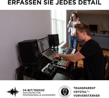 M-Audio Air 192|6: USB аудіоінтерфейс для запису в студійній якості (2 XLR/Line входи + софт)