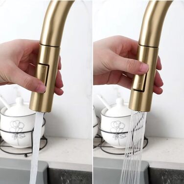 Змішувач кухонний Rea Eco Fresh Brush Gold, золото, для кухні 18x3.5x37.5 см
