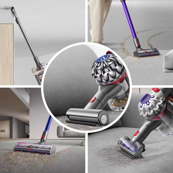 Акумулятор V8 для пилососа Dyson SV10 4600mAh (оригінал, +2 фільтри, викрутка, гвинти, щітка)