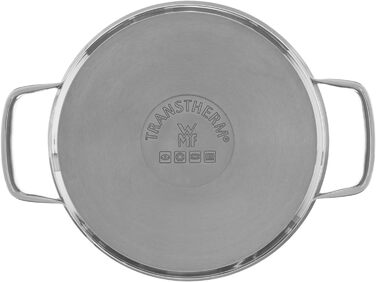 Каструля WMF Compact Cuisine 1,5 л, 16,5 см, з нержавіючої сталі, без кришки, для індукції, полірована, з мірною шкалою, без покриття, для молока та соусів