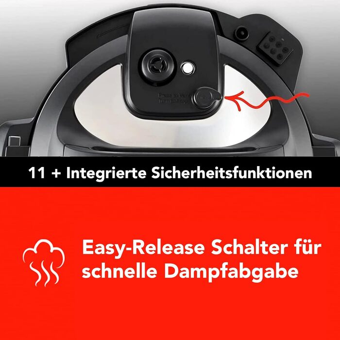 Instant Pot DUO CRISP + Air Fryer 8L Мультикухня: 11 функцій в 1. Швидковарка, фритюрниця, пароварка, мультиповарня, з металом