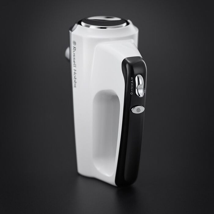 Міксер ручний Russell Hobbs Desire Red 350W з насадками для тіста та збивання, 5 швидкостей + імпульс, білий