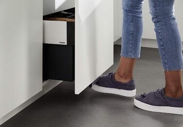 Система для сортування сміття BLANCO SELECT II 60/2 Orga для шаф 60 см, висувна органайзерна шухляда, 1×30 л і 1×19 л відро, глибина 400 мм