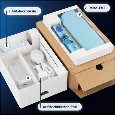 Електрична зубна щітка Oral-B iO Series 2, набір з 2 шт, чорний/зелений (Stitch Blue)