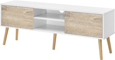 ТВ-тумба [en.casa] Eskilstuna з шафками та полицями, бетон, 120x29,5x46,5 см, для вітальні та спальні