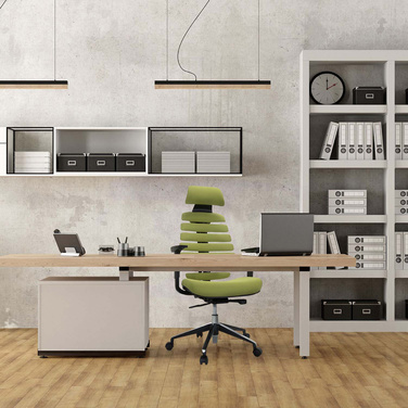 Офісне крісло / поворотне крісло ERGO LINE II PRO Тканина Зелений HJH OFFICE