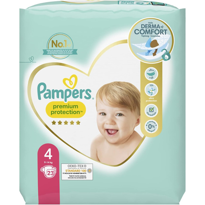 Підгузки Pampers Premium Protection розмір 1, 2-5 кг, 56 шт.