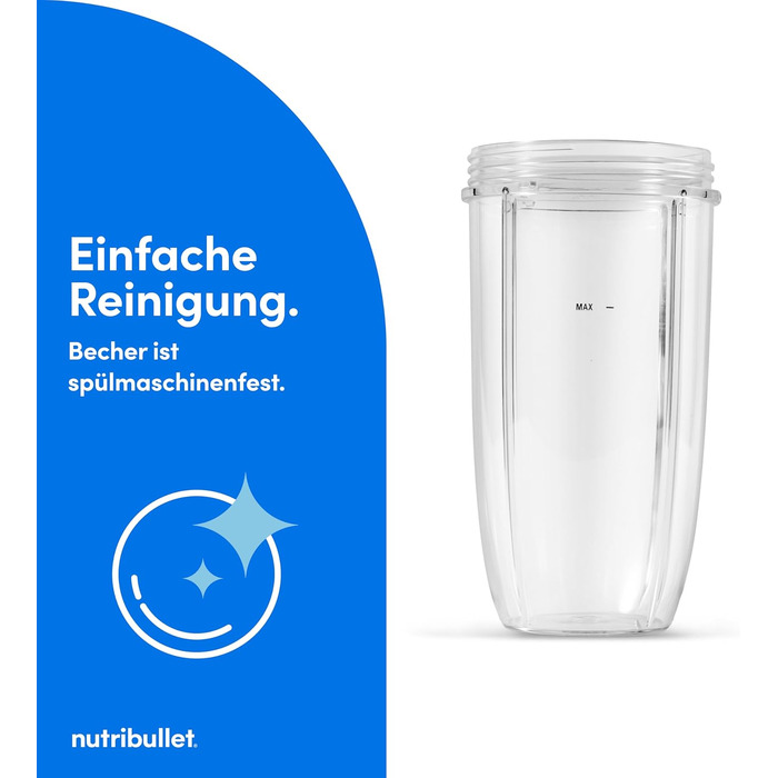 Nutribullet Pro 900 Блендер для смузі та коктейлів, 900 Вт, сірий (NB904MASN) - професійний міксер для фруктів та овочів