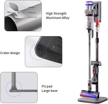 Підставка для зберігання пилососа WuYan, телескопічна, для Dyson V7 V8 SV10 V11 SV12 V15