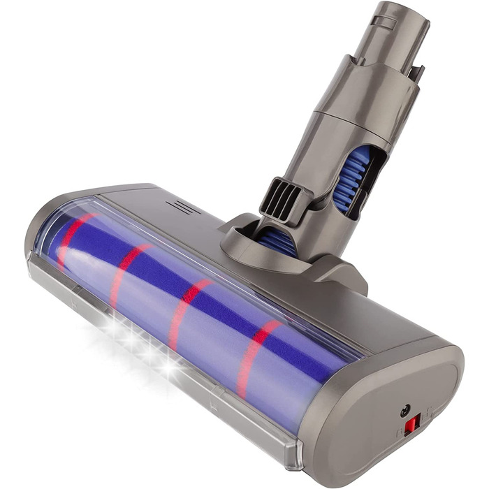 М'яка насадка-щітка для підлоги з валиками для пилососів Dyson V6, DC58, DC59, DC61, DC62, DC74, аксесуар для акумуляторного пилососа