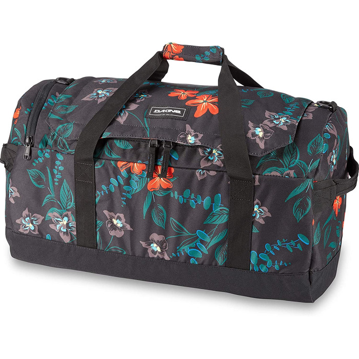 Спортивна сумка Dakine EQ Duffle 50L, міцна та містка, з двосторонньою блискавкою, чорна, для тренажерного залу та подорожей